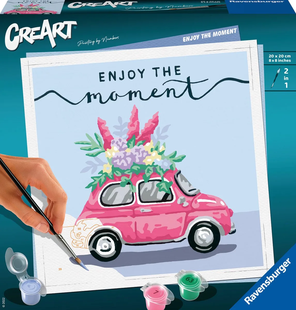 CreArt Enjoy The Moment - Schilderen op nummer voor volwassenen - Hobbypakket van Ravensburger in Meerkleurig – productfoto