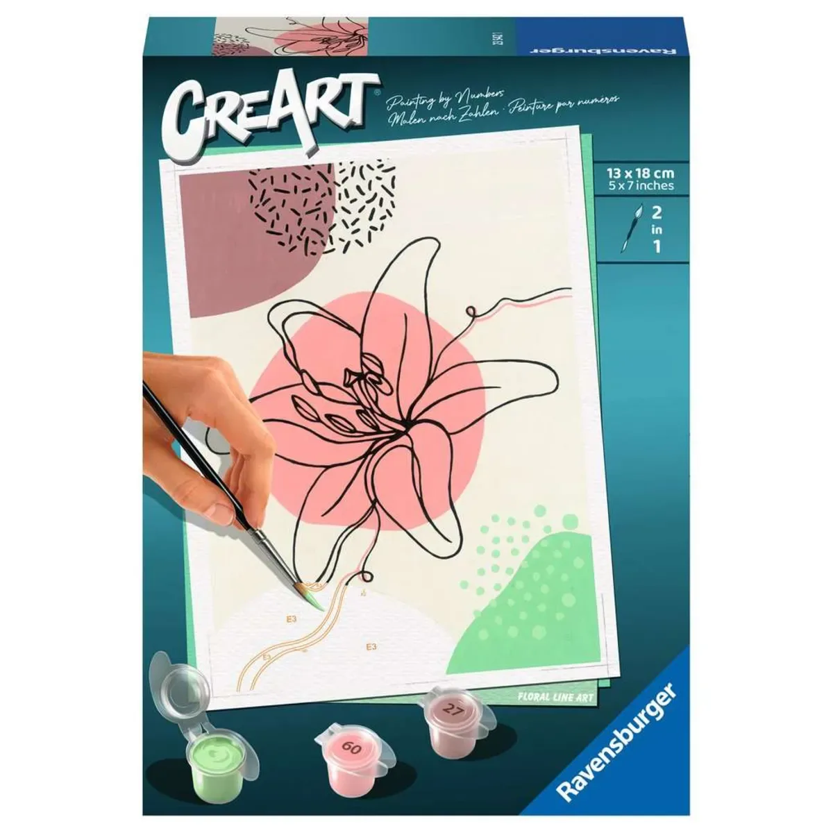 CreArt - Floral Line Art fra Ravensburger – produktbillede
