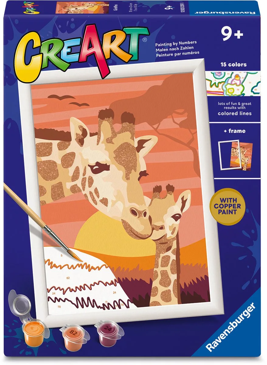 Creart D Series Girafes Au Coucher Du Soleil de Ravensburger en Multicolore – photo du produit