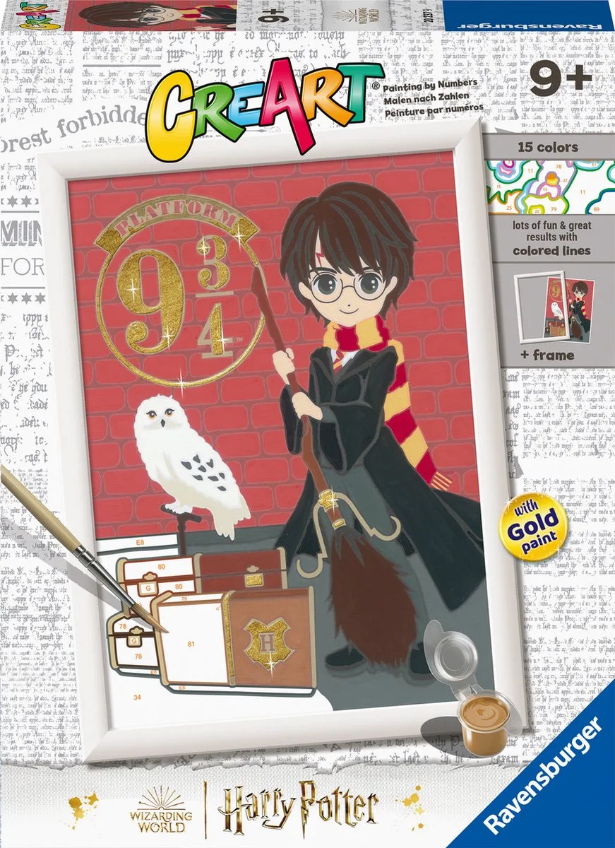CreArt Harry Potter Magical Journey - Schilderen op nummer voor kinderen de Ravensburger en Multicolore – photo du produit
