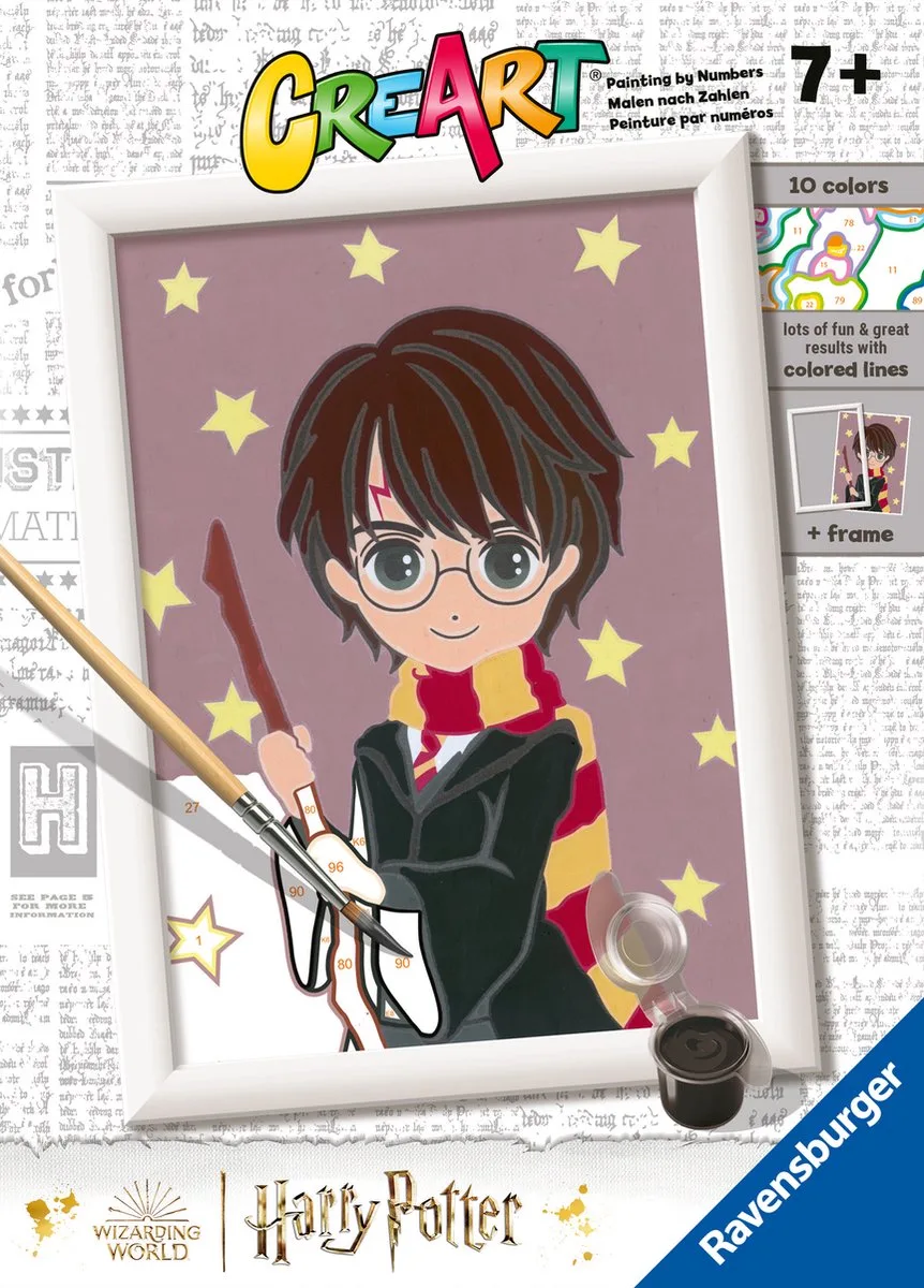 CreArt Harry Potter - Schilderen op nummer voor kinderen de Ravensburger en Multicolore – photo du produit