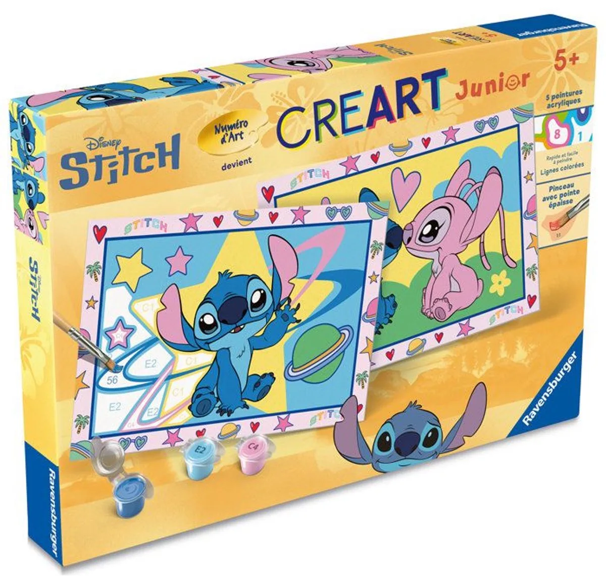 CreArt Junior – Kunstnummer – Steek – Paint by Numbers Kit – Vanaf 5 jaar tot 12023214 fra Ravensburger i Flerfarvet – produktbillede
