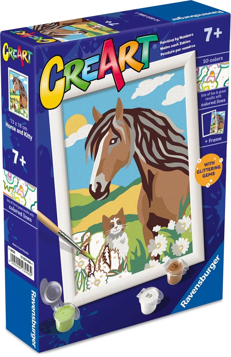 CreArt junior - Paard en Poesje fra Ravensburger i Flerfarvet – produktbillede