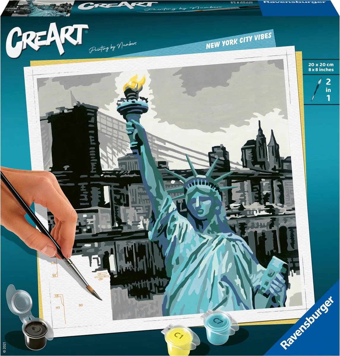 CreArt New York City - Schilderen op nummer voor volwassenen - Hobbypakket van Ravensburger in Meerkleurig – productfoto