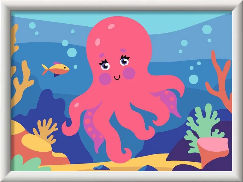 CreArt: Octopus (Neon) – Schilderen op Nummer van Ravensburger in Meerkleurig – productfoto