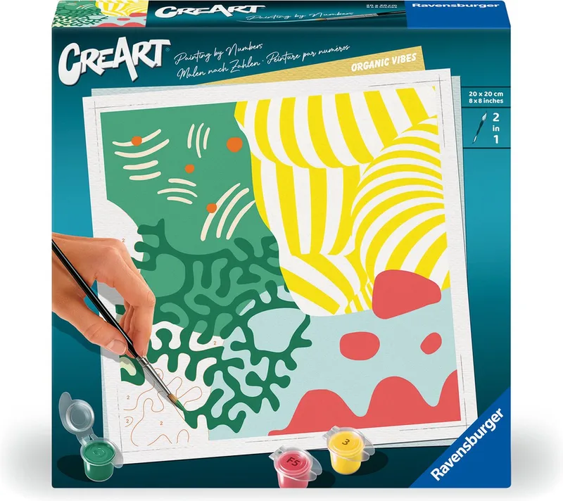 CreArt Organic Vibes - Schilderen op nummer voor volwassenen de Ravensburger en Multicolore – photo du produit