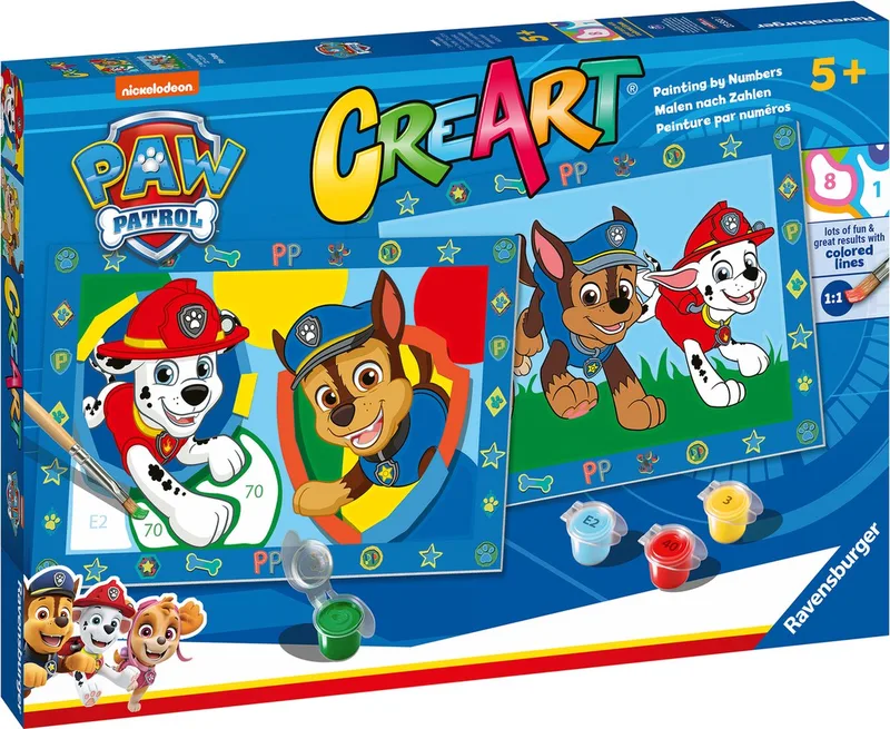 CreArt Paw Patrol - Schilderen op nummer voor kinderen by Ravensburger in Multicolour – product photo