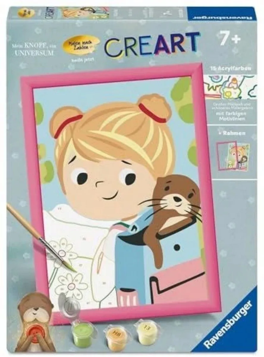 CreArt Schilderen Op Nummer - Tilli & Otti - Inclusief lijst fra Ravensburger – produktbillede