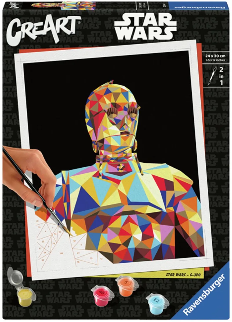 CreArt Star Wars C-3PO - Schilderen op Nummer by Ravensburger in Multicolour – product photo