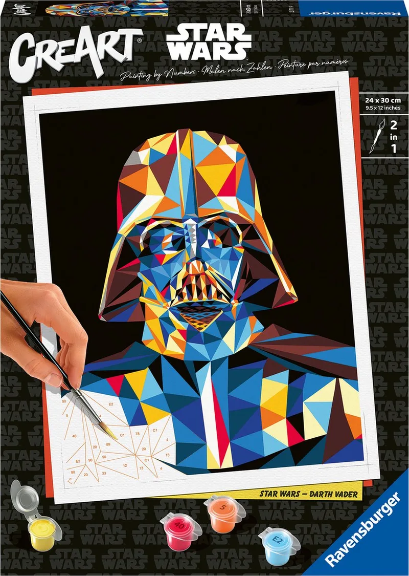 CreArt Star Wars: Darth Vader - Schilderen op nummer voor volwassenen van Ravensburger in Meerkleurig – productfoto