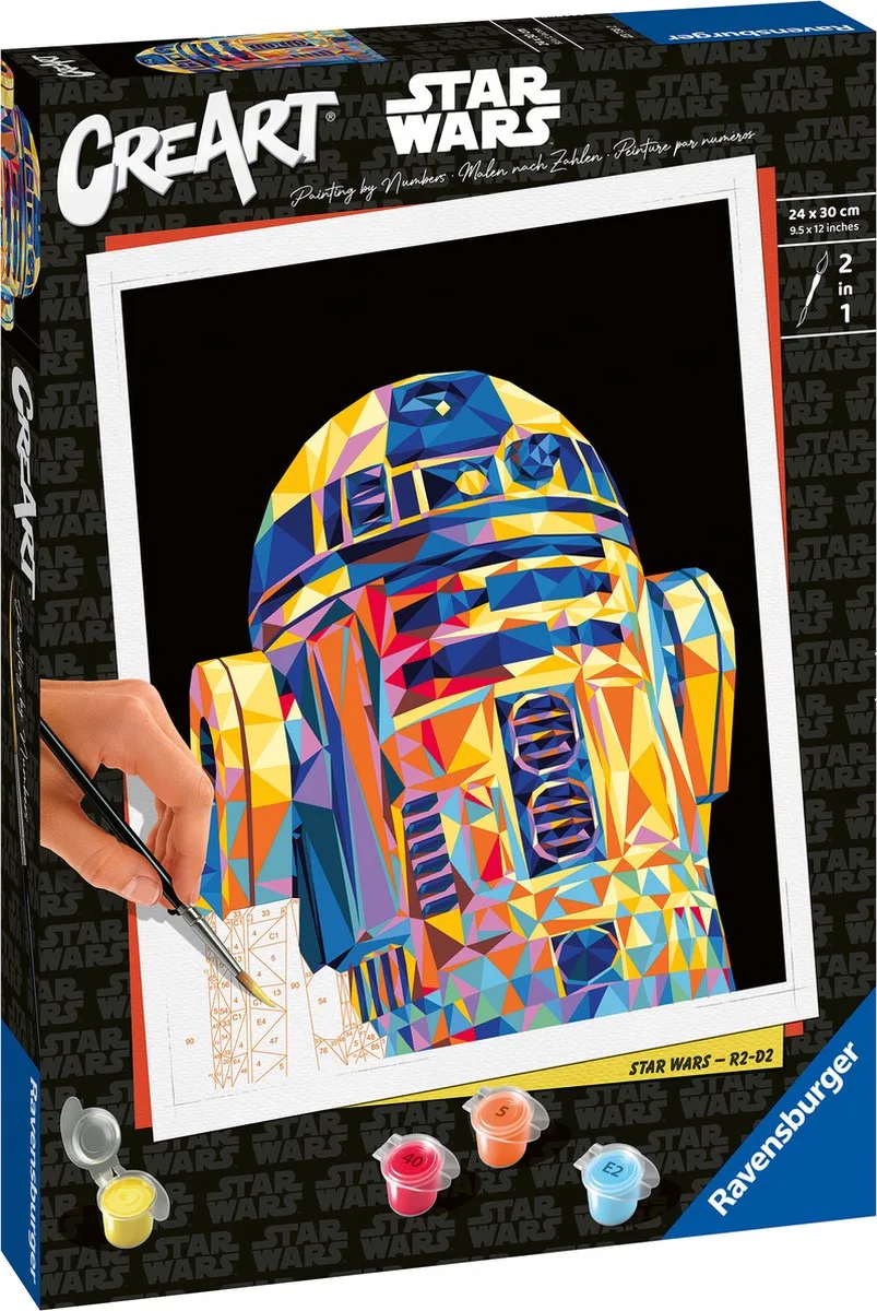 CreArt Star Wars: R2-D2 - Schilderen op nummer voor volwassenen de Ravensburger en Multicolore – photo du produit