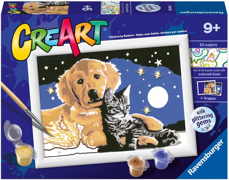CreArt Stargazing Sweetness - Schilderen op nummer voor kinderen von Ravensburger in Mehrfarbig – Produktfoto