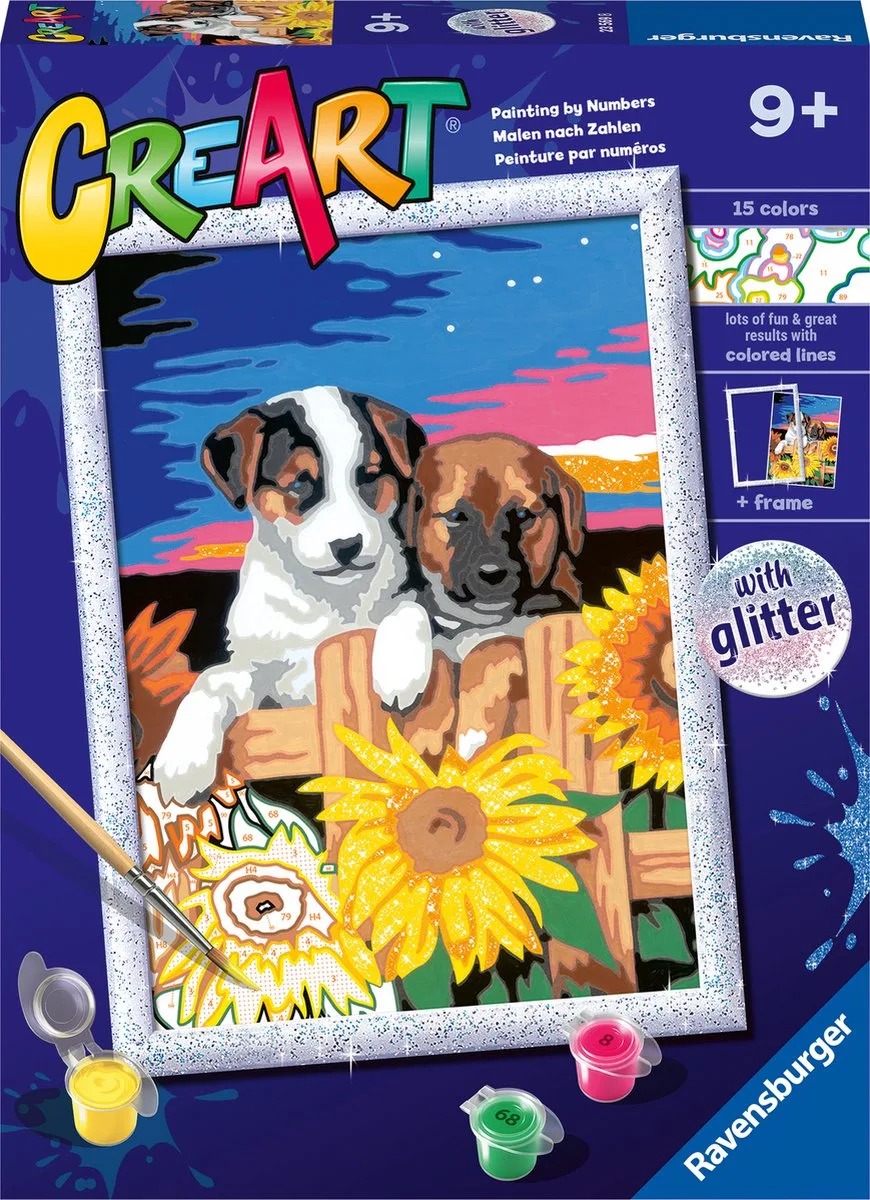 CreArt Sunset paw-fection - Schilderen op nummer voor kinderen by Ravensburger in Multicolour – product photo