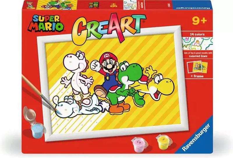 CreArt Super Mario - Schilderen op Nummer von Ravensburger in Mehrfarbig – Produktfoto