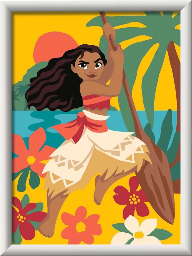 CreArt: Vaiana's Adventures – Schilderen op Nummer de Ravensburger en Multicolore – photo du produit