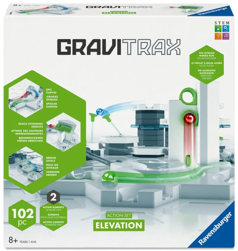 GraviTrax Action-Set Elevation – Knikkerbaansysteem – Vanaf 8 Jaar van Ravensburger in Meerkleurig – productfoto