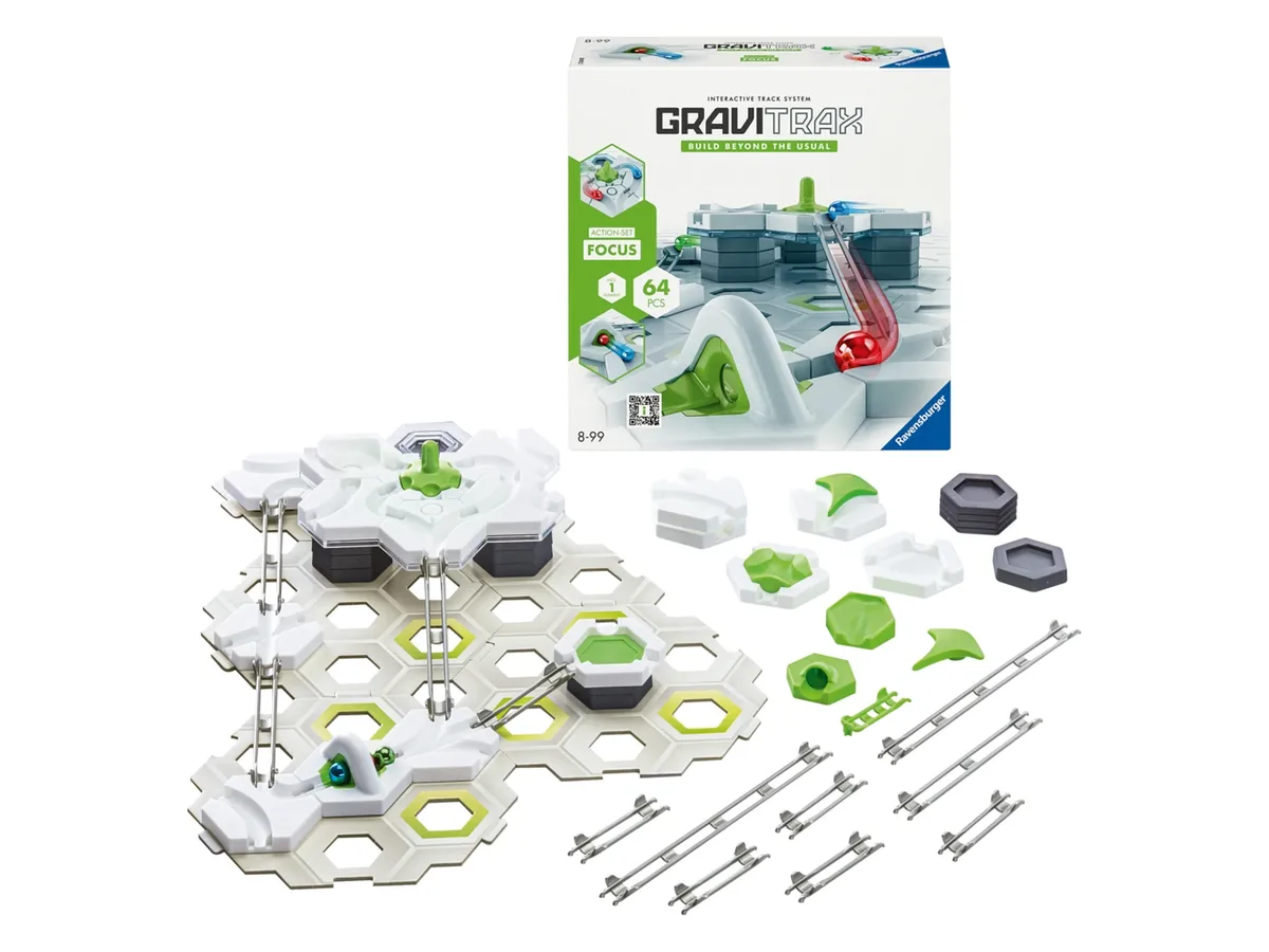 GraviTrax Action-Set Focus, 65-delig (GraviTrax Actieset Focus) van Ravensburger – productfoto