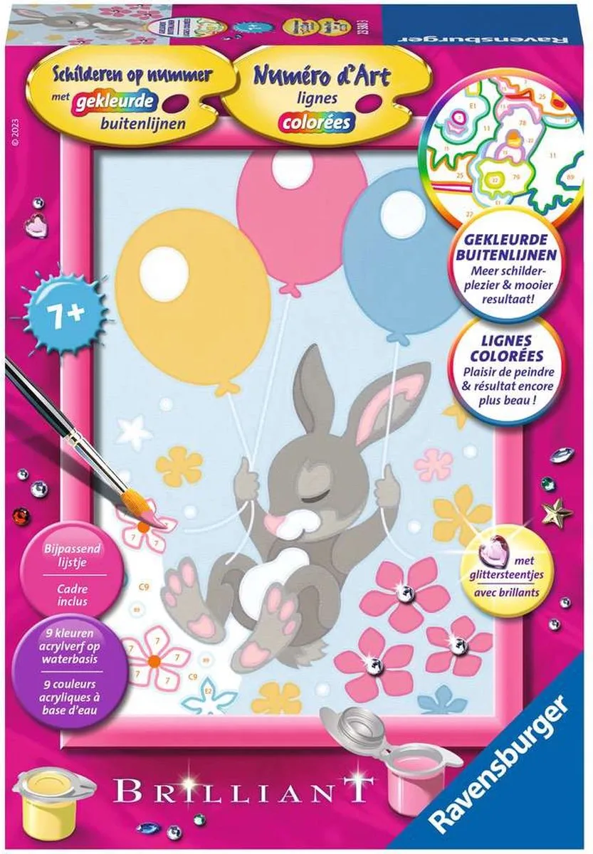 Konijn met glittersteentjes by Ravensburger in Multicolour – product photo