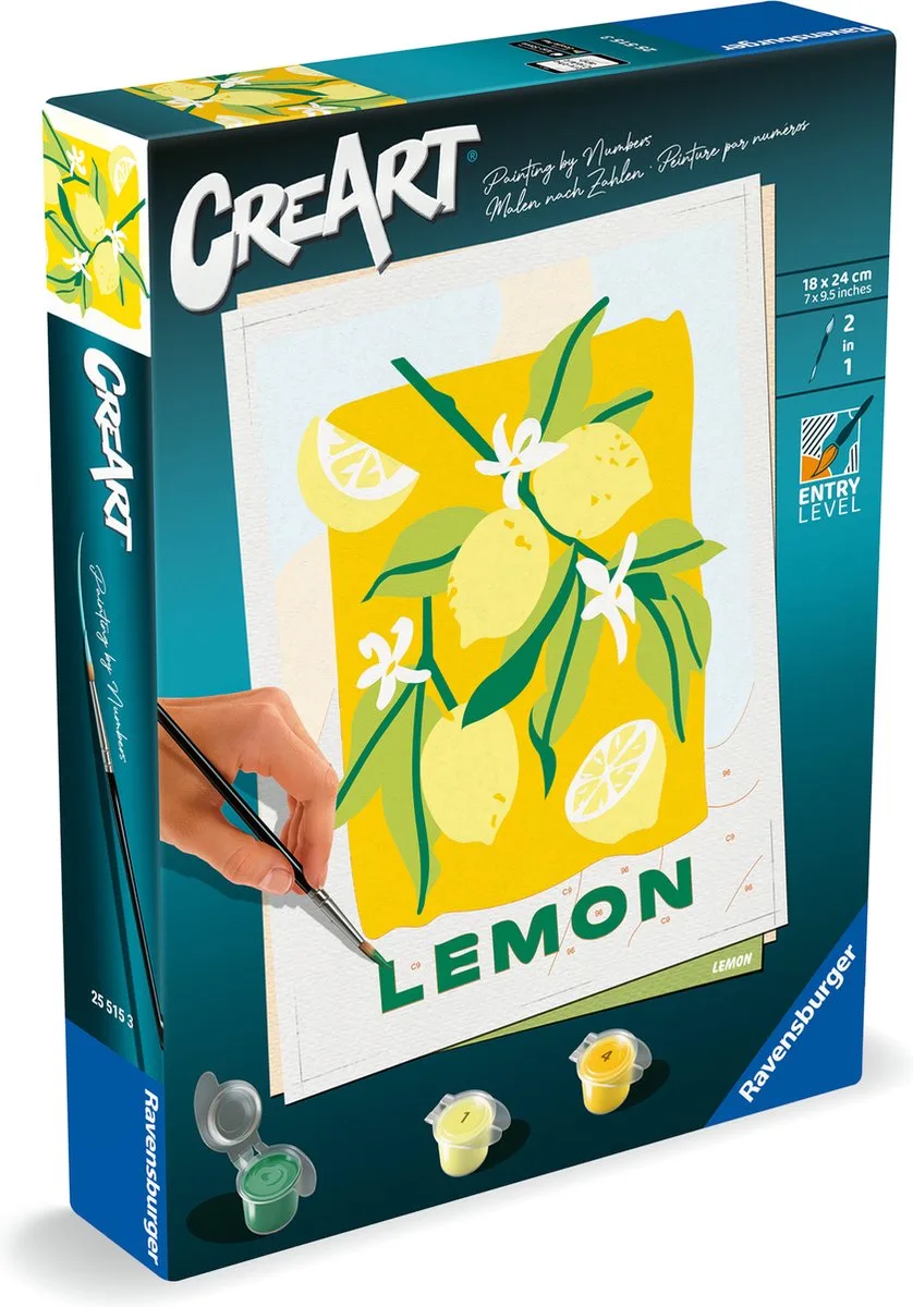 Lemon - Schilderen op Nummer - 1 Kunstwerk van Ravensburger in Meerkleurig – productfoto