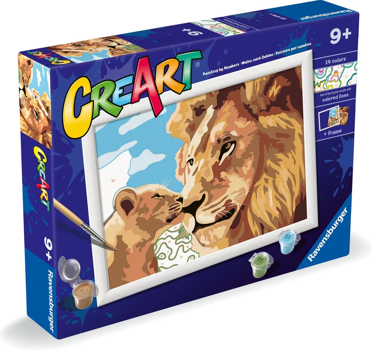 Creart Serie D Klassiskt Lejon Och Unge från Ravensburger i Flerfärgad – produktbild