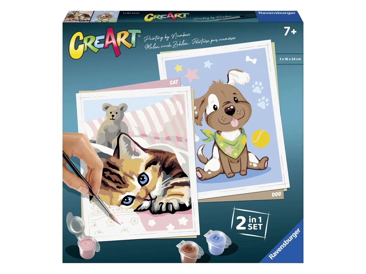 Malset Schilderen op nummer (Favoriete dieren) de Ravensburger – photo du produit
