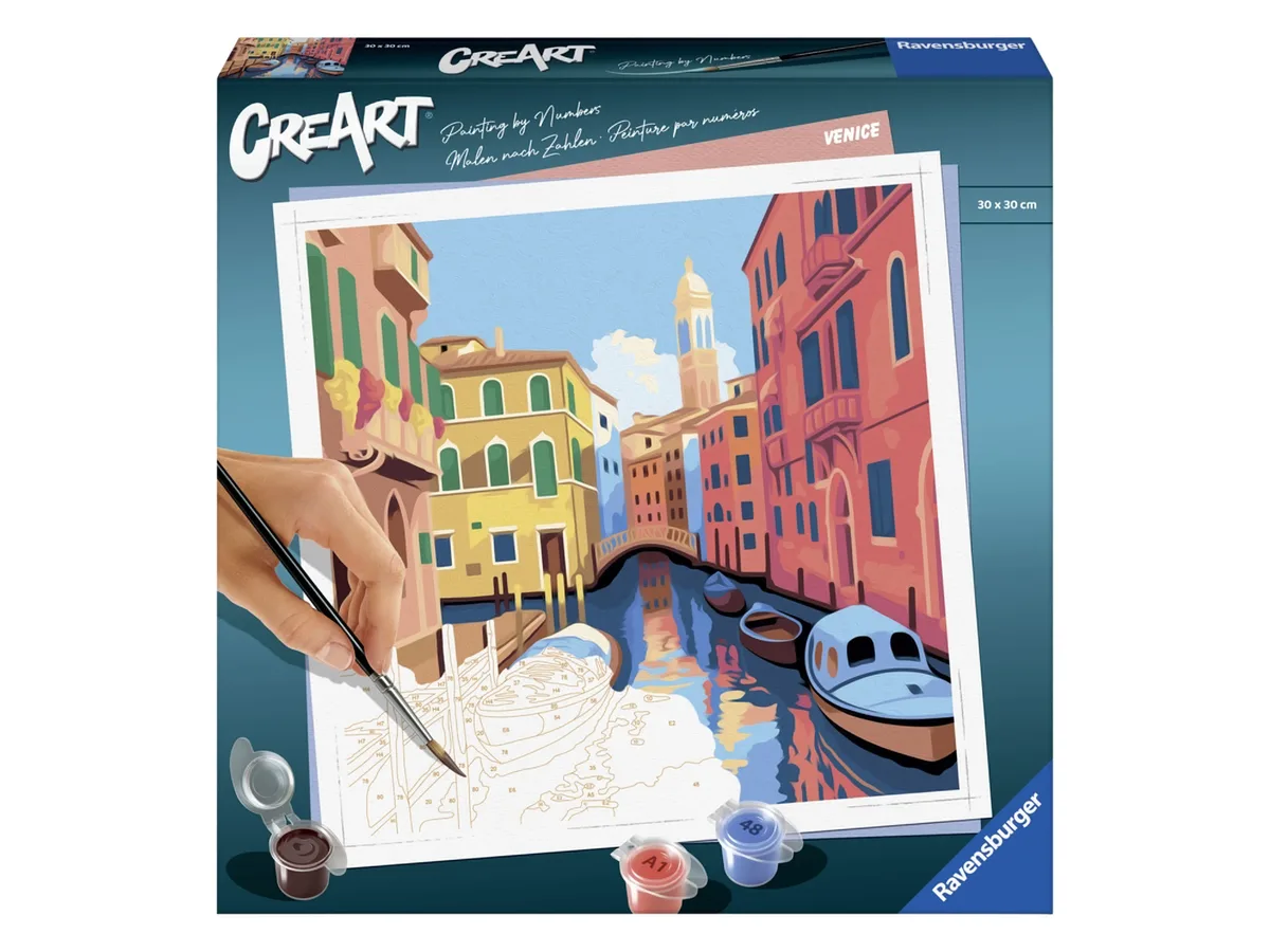 Malset Schilderen op nummer (Venetië) van Ravensburger – productfoto