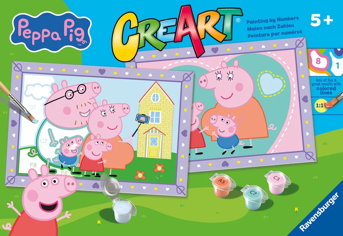 Peppa Pig familie creatief speelgoed. de Ravensburger en Multicolore – photo du produit