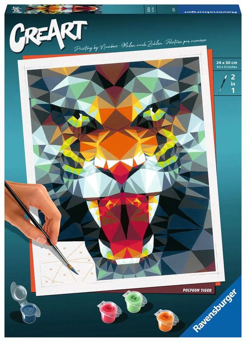 Tigerpolygon Erstellen von Ravensburger in Mehrfarbig – Produktfoto