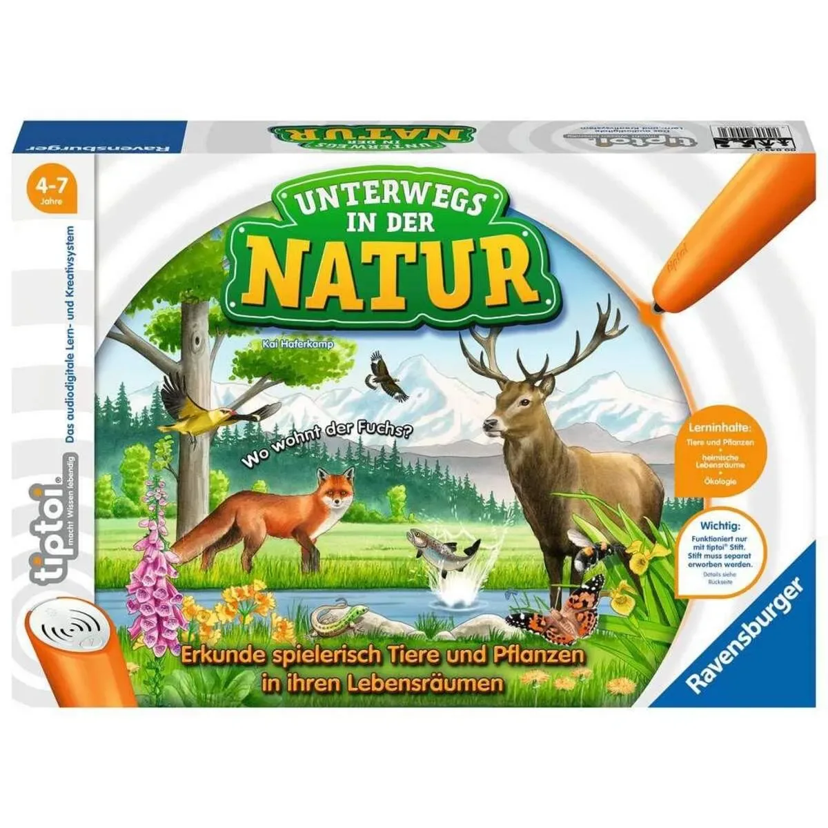 RAVENSBURGER 000043 tiptoi® Unterwegs in der Natu fra Ravensburger – produktbillede