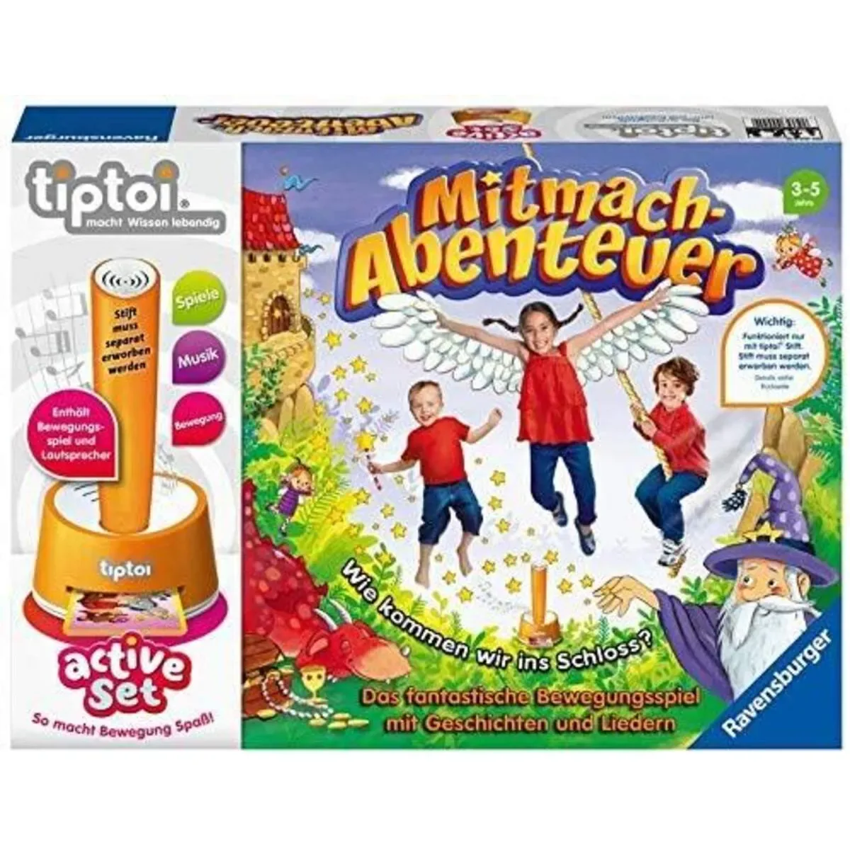RAVENSBURGER 000044 tiptoi® active Set Mitmach-Abenteuer fra Ravensburger – produktbillede