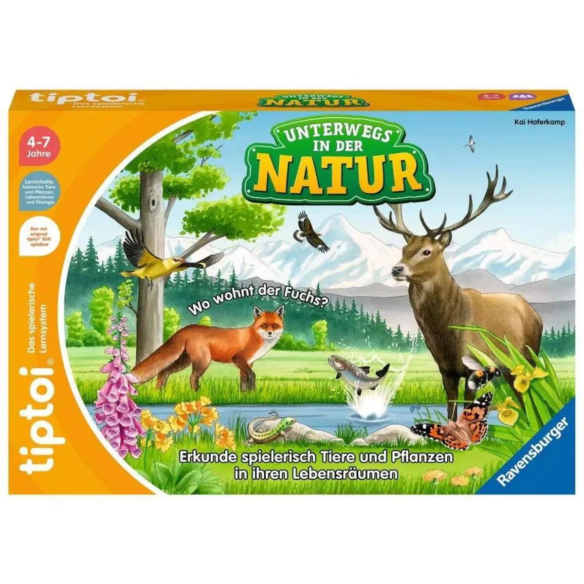 RAVENSBURGER 000121 tiptoi® Unterwegs in der Natur '22 D fra Ravensburger – produktbillede
