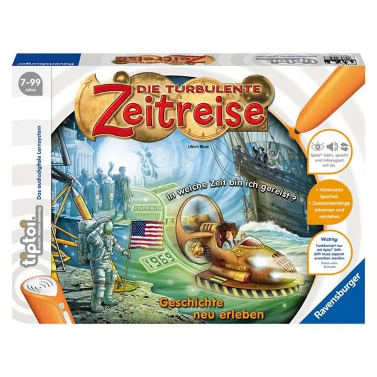 RAVENSBURGER 000527 tiptoi® Die turbulente Zeitreise fra Ravensburger – produktbillede