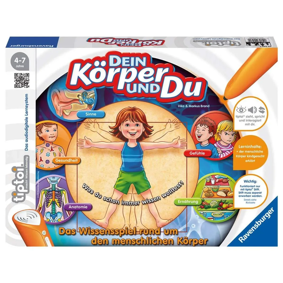 RAVENSBURGER 000560 tiptoi® Dein Körper und Du fra Ravensburger – produktbillede