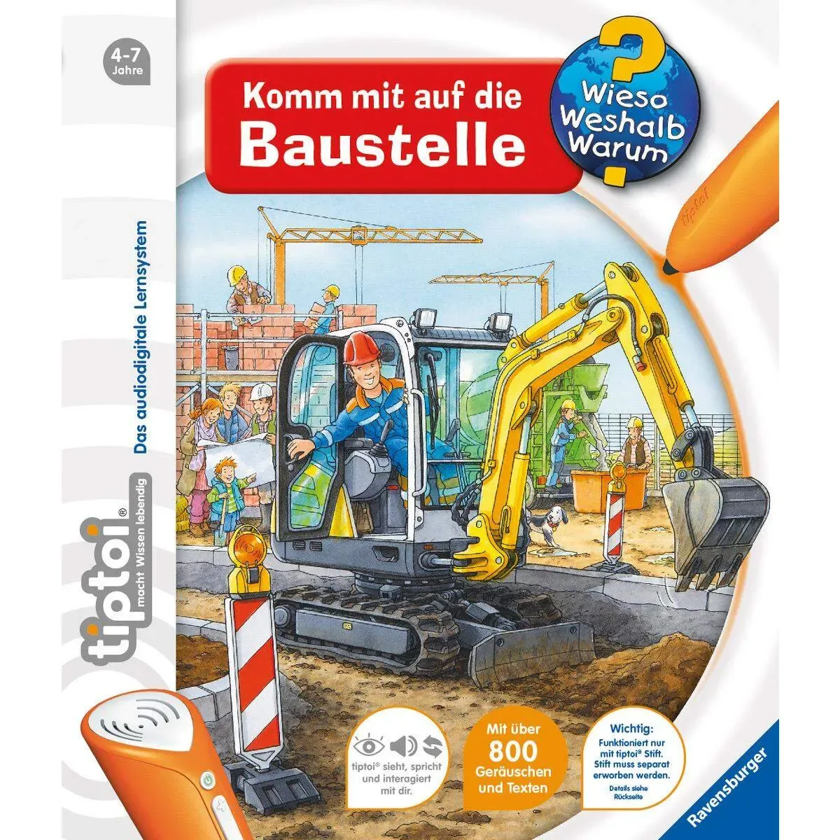 RAVENSBURGER 000633 tiptoi® Komm mit auf die Baustelle fra Ravensburger – produktbillede