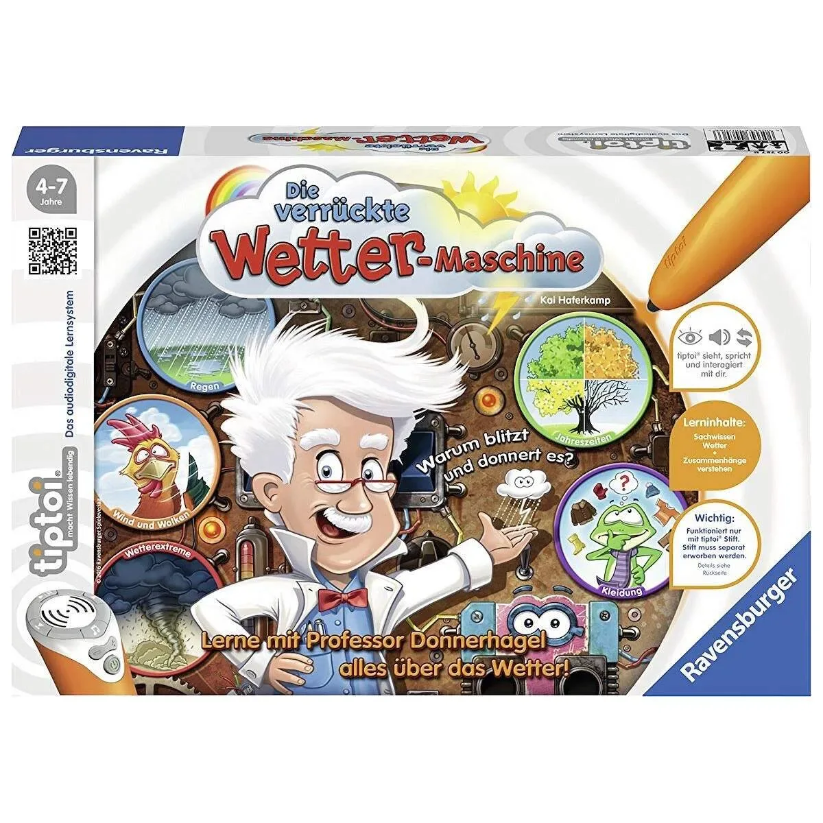 RAVENSBURGER 000757 tiptoi® Die verrückte Wettermaschine från Ravensburger – produktbild