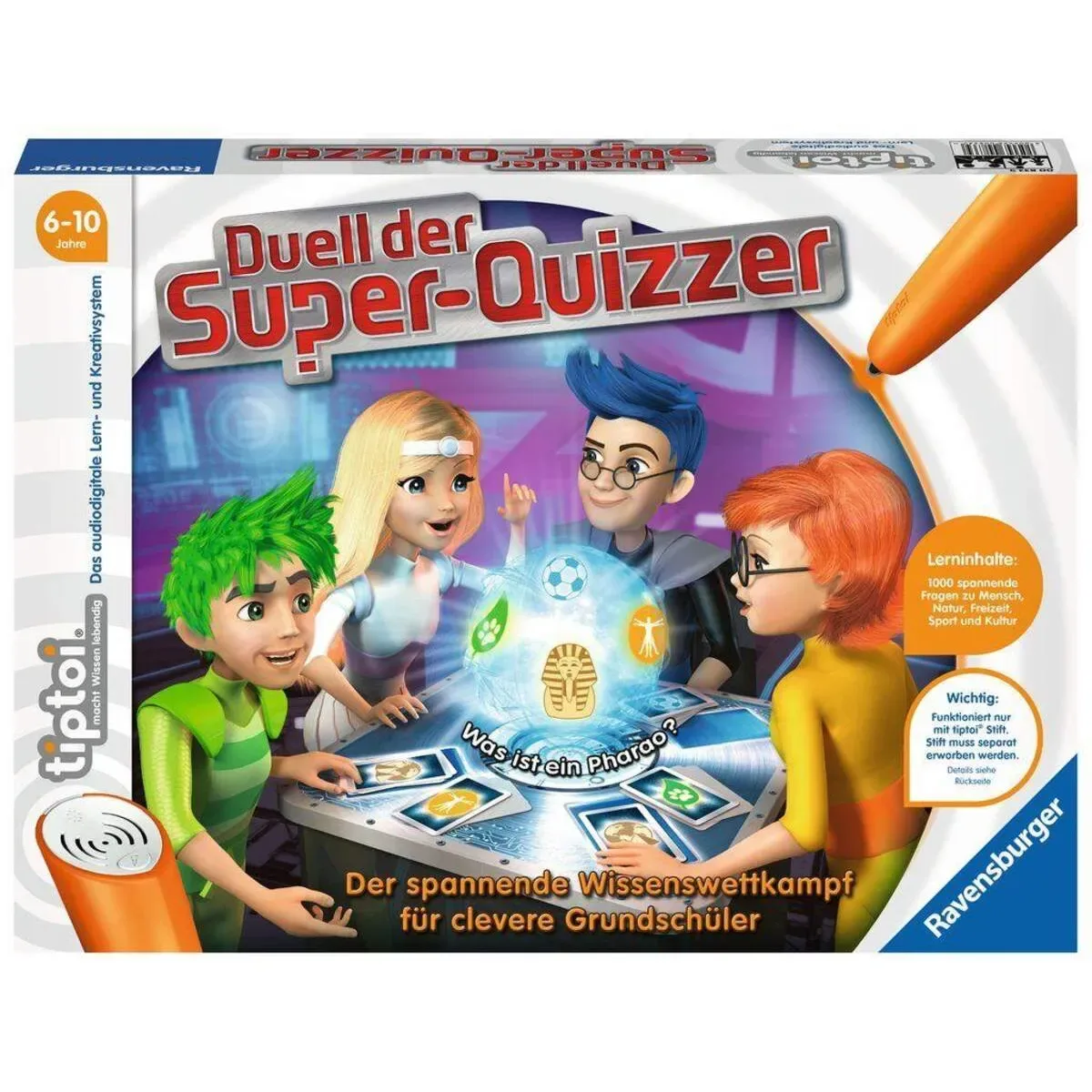 RAVENSBURGER 000833 tiptoi® Duell der Super-Quizzer fra Ravensburger – produktbillede