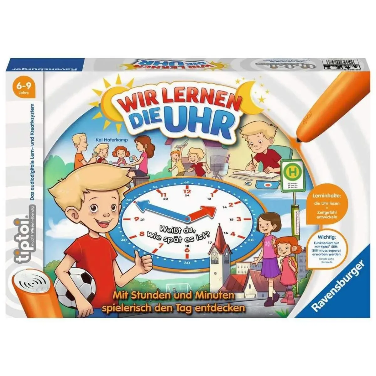 RAVENSBURGER 000847 tiptoi® Wir lernen die Uhr fra Ravensburger – produktbillede