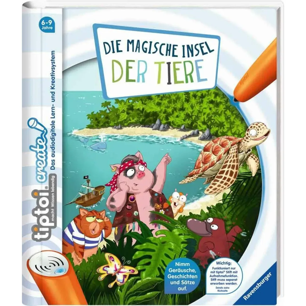 RAVENSBURGER 000904 tiptoi® CREATE Die magische Insel der Tiere fra Ravensburger – produktbillede
