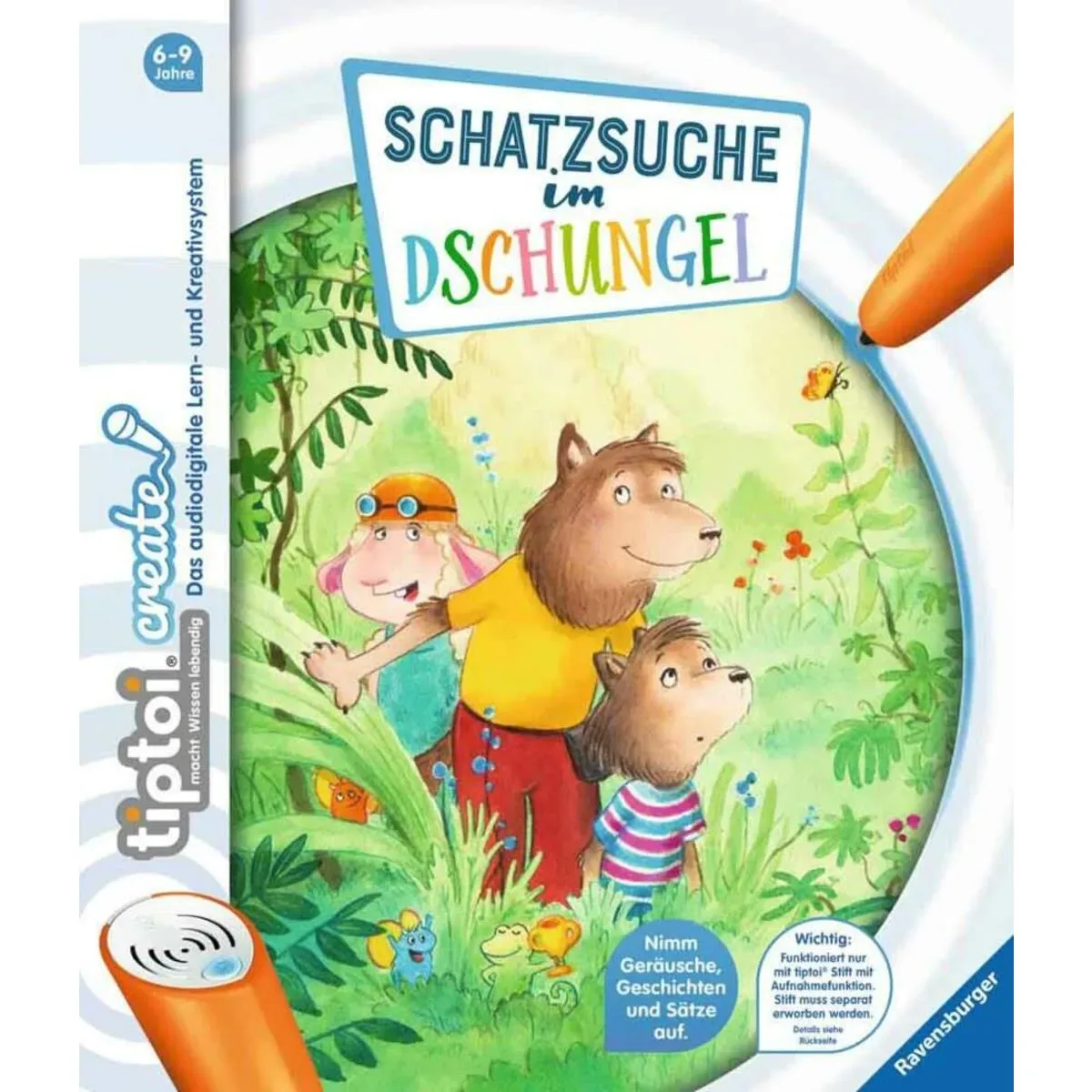 RAVENSBURGER 000905 tiptoi® CREATE Schatzsuche im Dschungel fra Ravensburger – produktbillede