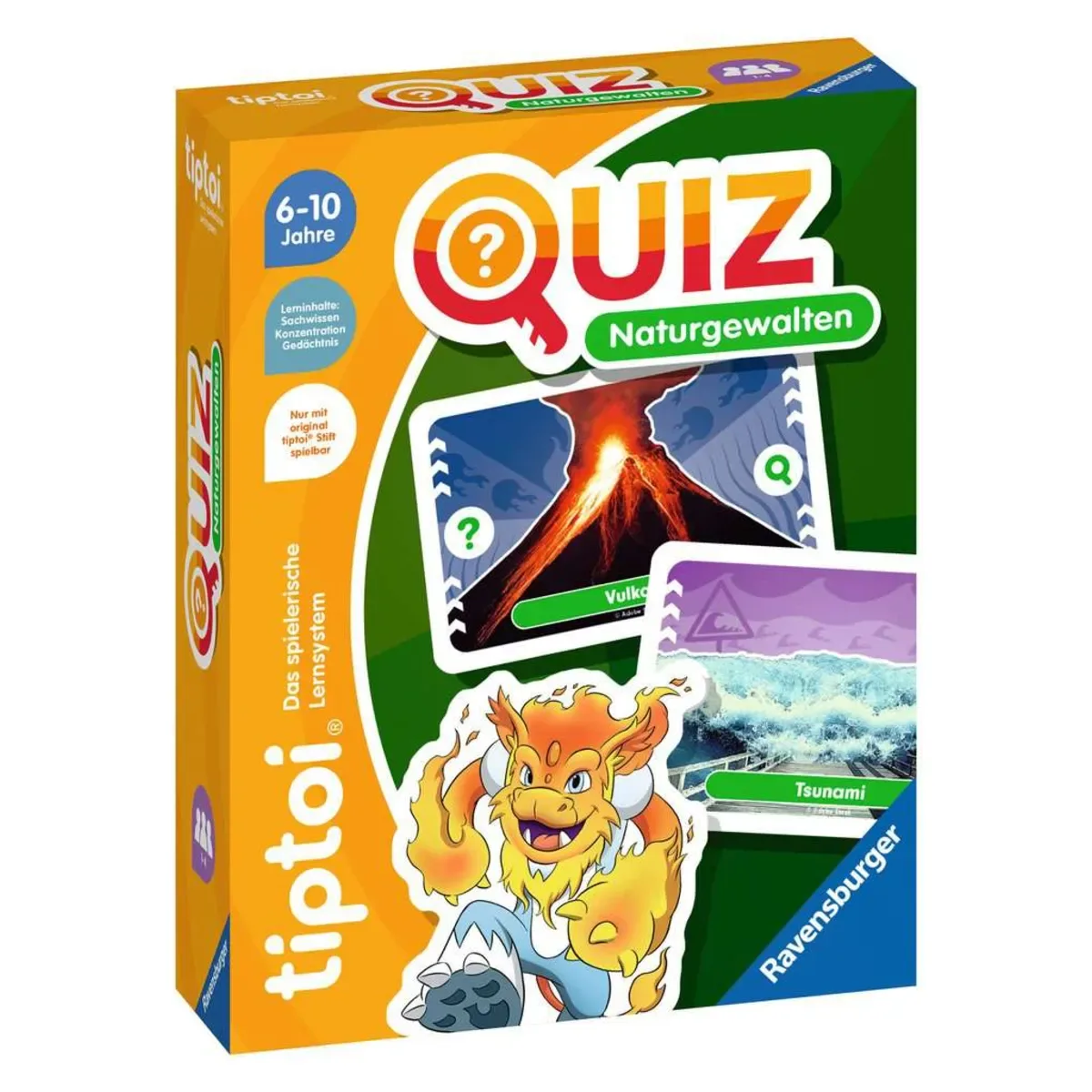 Ravensburger 00167 tiptoi® Quiz Naturgewalten - ab 6 Jahre fra Ravensburger – produktbillede