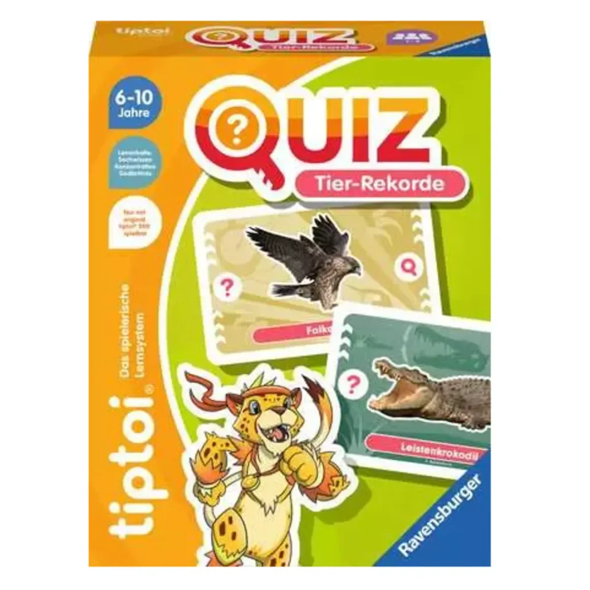 Ravensburger 00194 tiptoi® Quiz Tier-Rekorde - ab 6 Jahre från Ravensburger – produktbild
