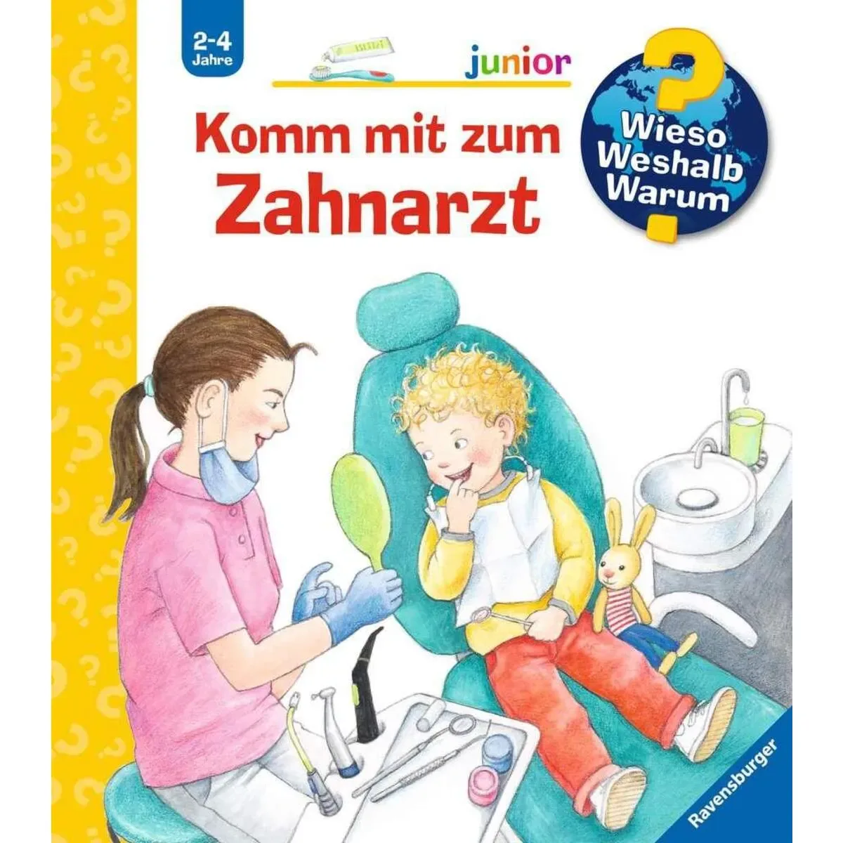 RAVENSBURGER 01575 Wieso? Weshalb? Warum? Junior Komm mit zum Zahnarzt fra Ravensburger – produktbillede
