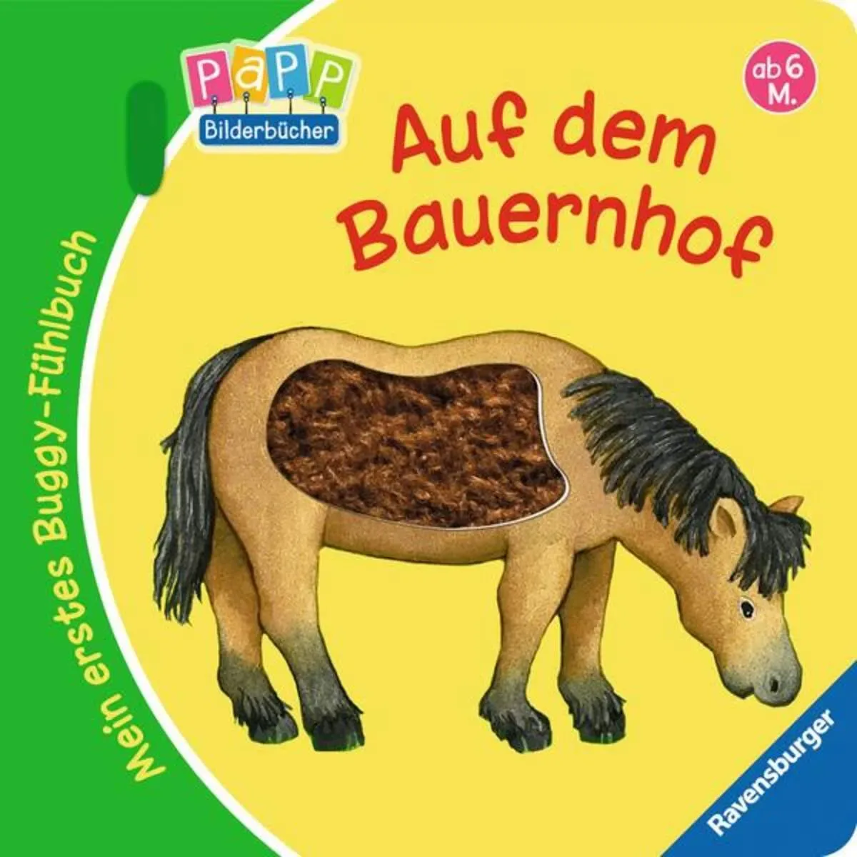 RAVENSBURGER 02073 Mein erstes Buggy-Fühlbuch: Auf dem Bauernhof fra Ravensburger – produktbillede