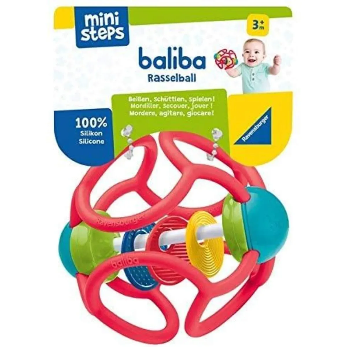 RAVENSBURGER 04151 ministeps baliba Rasselball från Ravensburger i Röd – produktbild