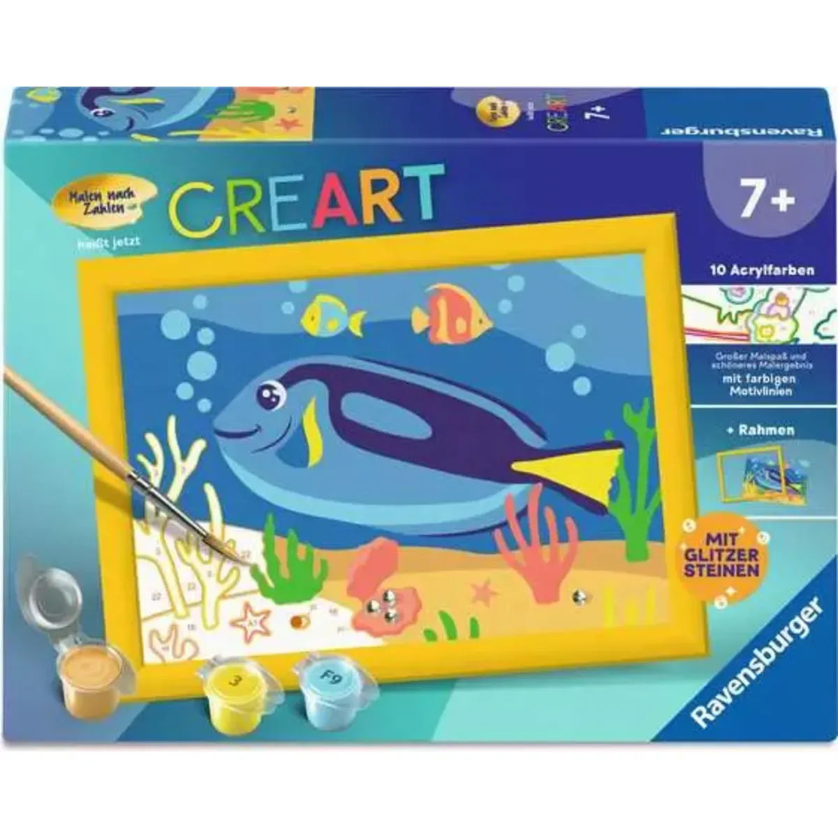 Ravensburger 12023117 CreArt, Malen nach Zahlen Kinder - Doktorfisch de Ravensburger – photo du produit