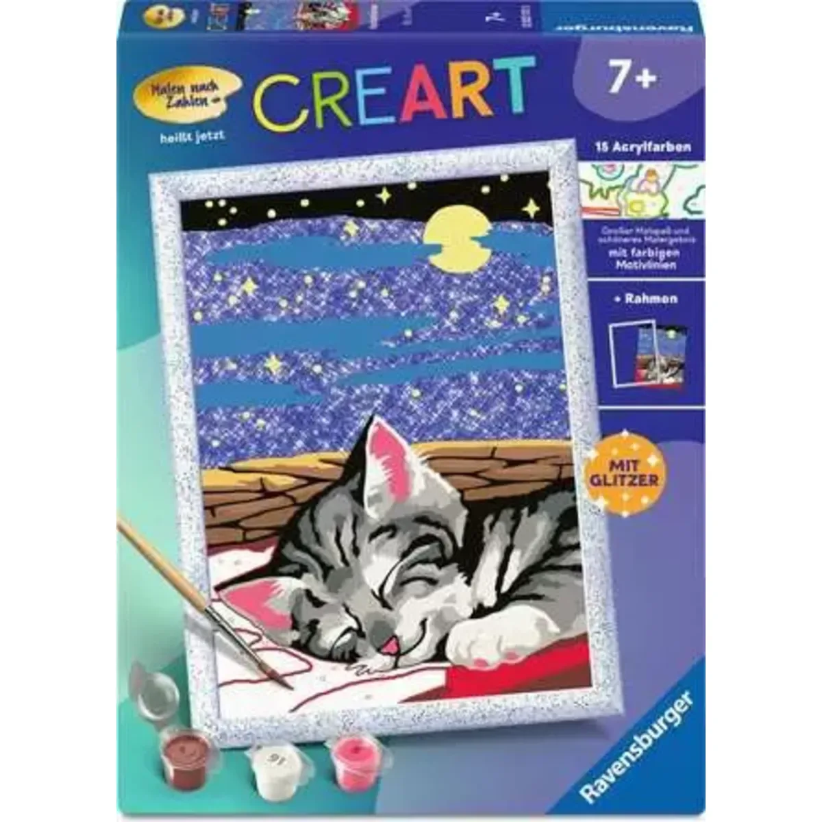 Ravensburger 12023131 CreArt, Malen nach Zahlen Kinder - Katzenträume från Ravensburger – produktbild