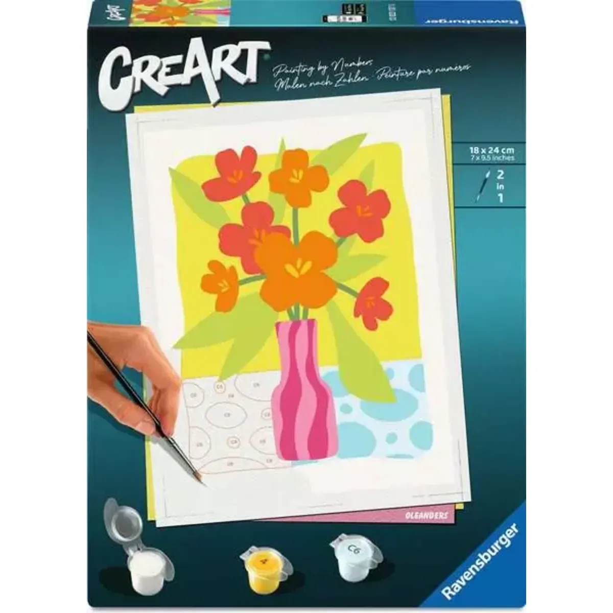 Ravensburger 12023137 CreArt Adults Trend - Oleander fra Ravensburger – produktbillede
