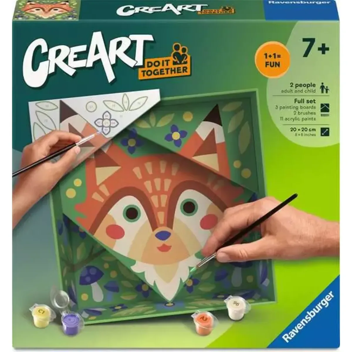 Ravensburger 12023152 CreArt, Malen nach Zahlen Do it together - Fuchs von Ravensburger – Produktfoto