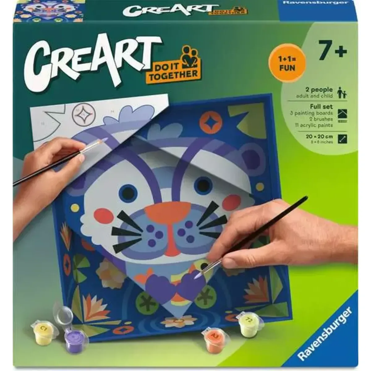 Ravensburger 12023154 CreArt, Malen nach Zahlen Do it together - Otter van Ravensburger – productfoto