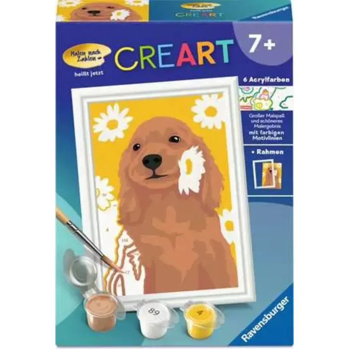 Ravensburger 12023173 CreArt, Malen nach Zahlen Kinder - Cocker Spaniel Sunny von Ravensburger – Produktfoto
